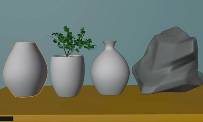 design custom 3d vase model, flower vase and 3d printable stl model