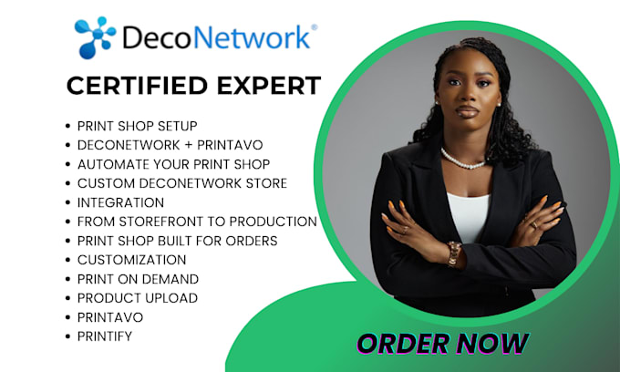 setup and customize your deconetwork print shop store, products and workflow