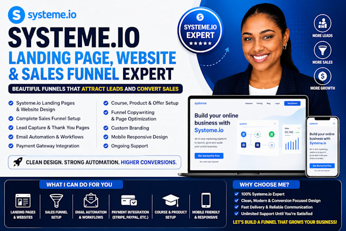 create systeme io landing page systeme io website expert systeme io sales funnel