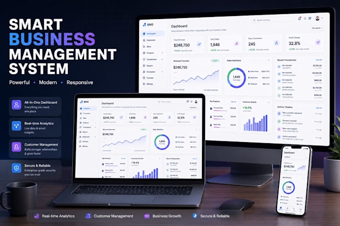 build a modern saas web application and dashboard