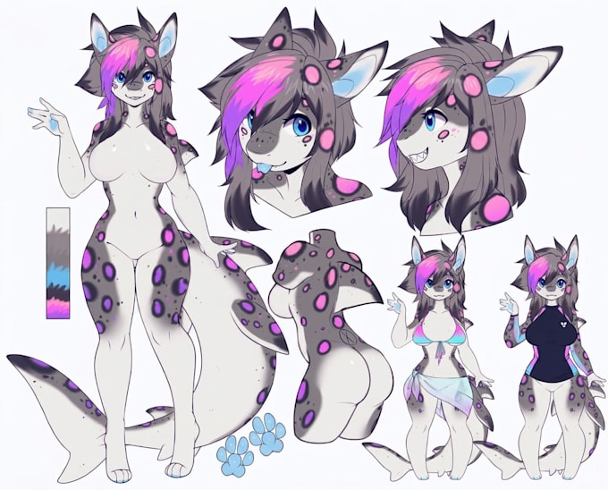 furry ref sheet furry reference sheet nsfw furry reference sheet character art