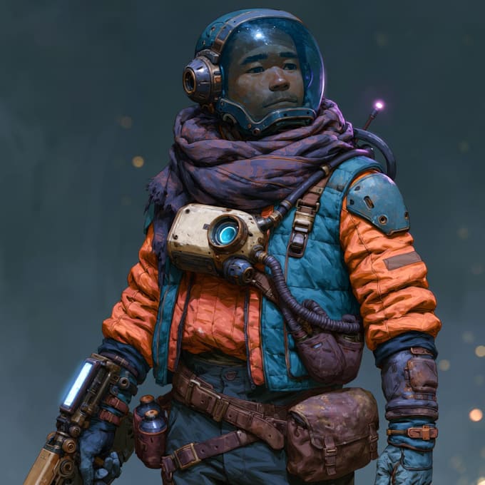 create cinematic 3d character art for fantasy and sci fi
