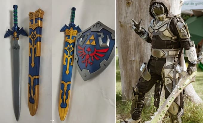 create custom eva foam cosplay armor, wearable helmet, props and template