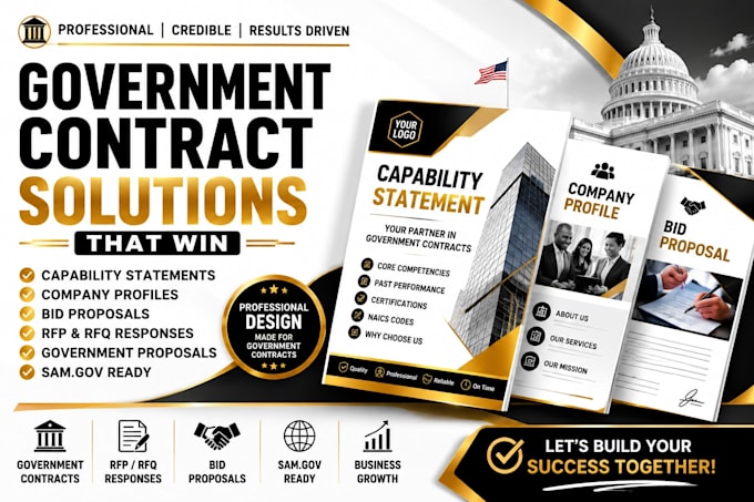create a professional capability statement for government contracts