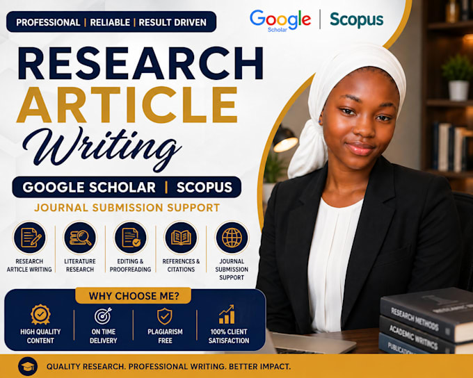 write and prepare research articles for scopus  and google scholar