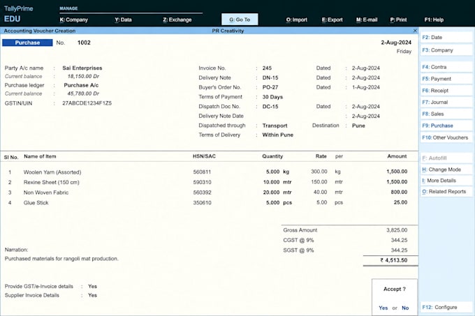 do tally data entry and basic excel data entry for your business