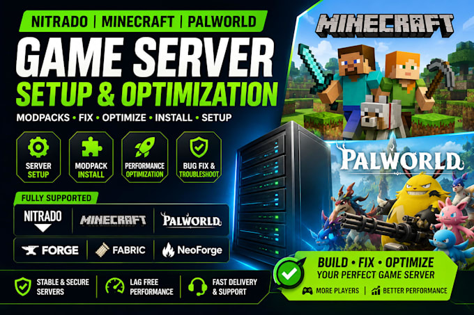 fix optimize create nitrado palword server modpack minecraft nexus server setup