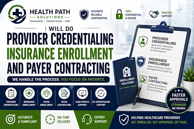do provider credentialing insurance enrollment and payer contracting