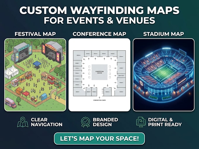 make a custom wayfinding map for events and venues