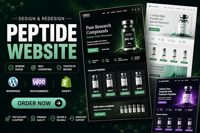 build fda compliant peptide website research peptide woocommerce peptide store