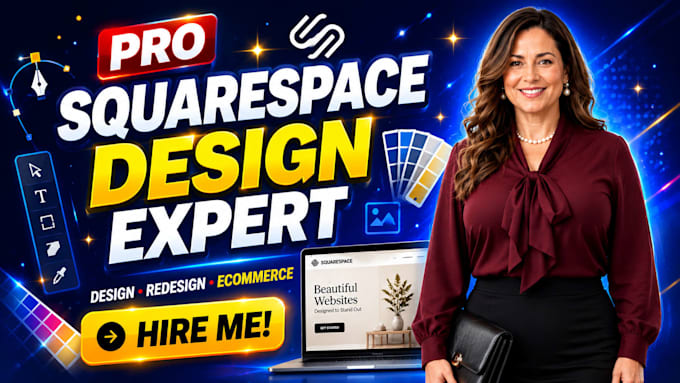 build squarespace website, design or redesign squarespace website development