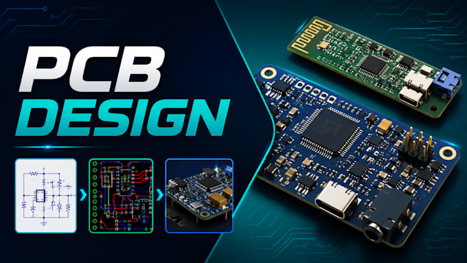 design pcb prototype, pcb layout, schematic and circuit design