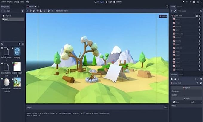 make any prototypes on godot game engine and godot game mechanics