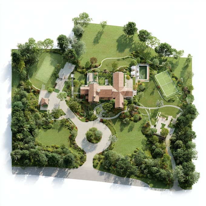 site plan, property map, plat map, landscape design