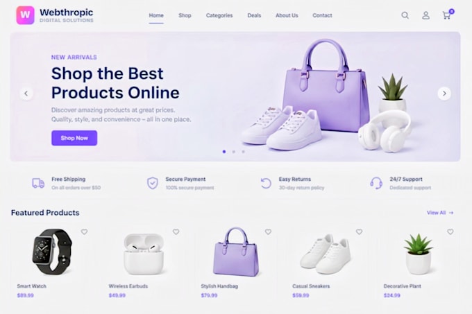 develop a custom, responsive website from scratch