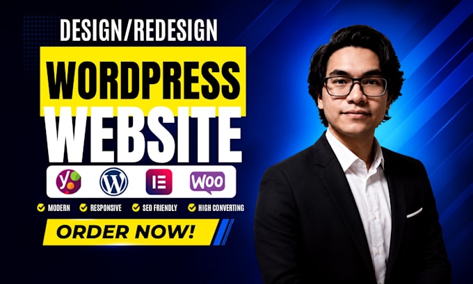 do elementor wordpress website, redesign wordpress, wordpress business website
