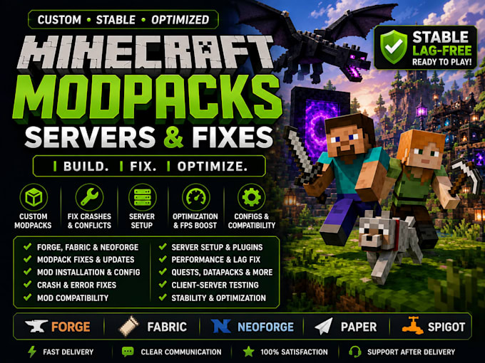 create fix optimize modpack minecraft forge cobblemon palworld server setup menu