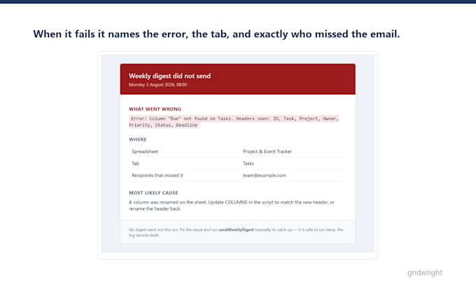 automate your google sheets workflow with apps script, run logs and alerts