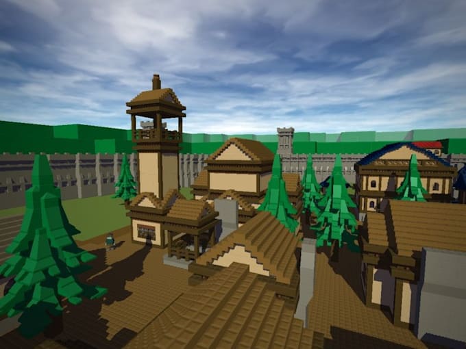 build custom low poly map, studded map with terrain, landscape for roblox game