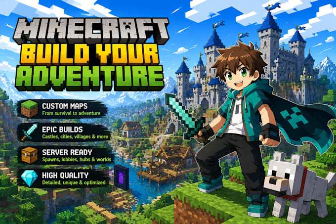 build custom minecraft minecraft castle minecraft survival map as your builder