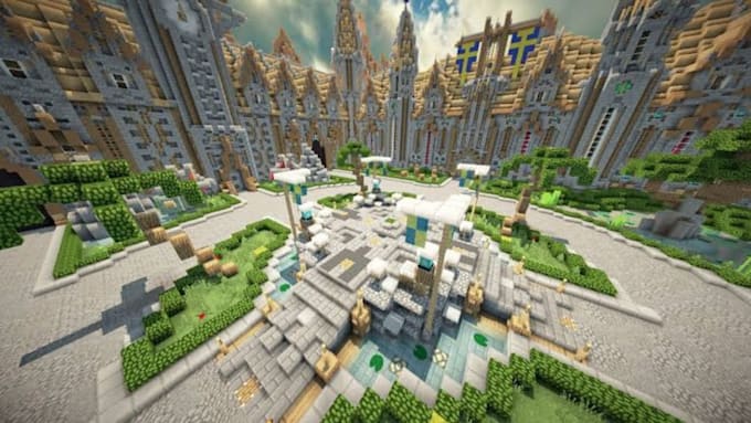 build a professional minecraft server spawn, lobby, hub or custom map