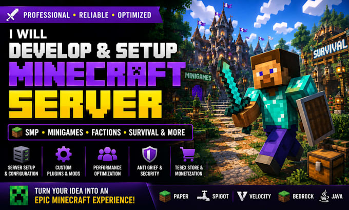 setup develop optimize minecraft server msp modpark plugin papermc spigot java