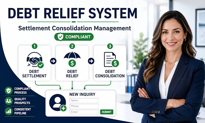 generate debt settlement leads debt relief consolidation leads meta ads setup