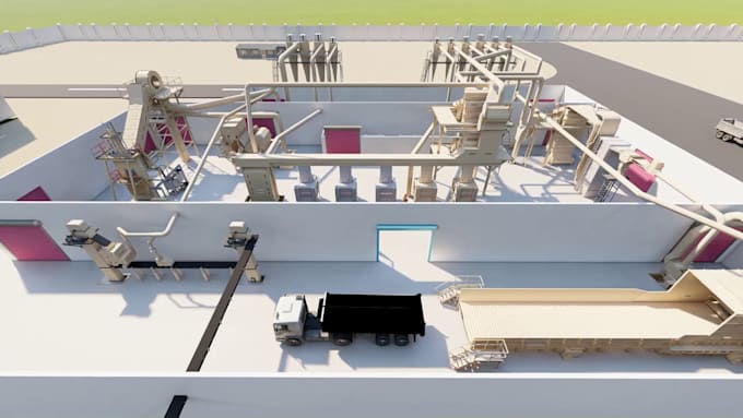 do 3d walkthrough animation, industrial 3d animation and factory vitual tour