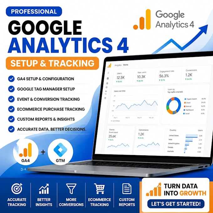 set up and configure google analytics 4 ga4 tracking for your website