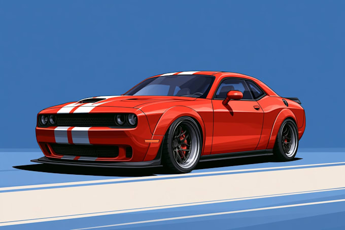 make amazing car vector illustration