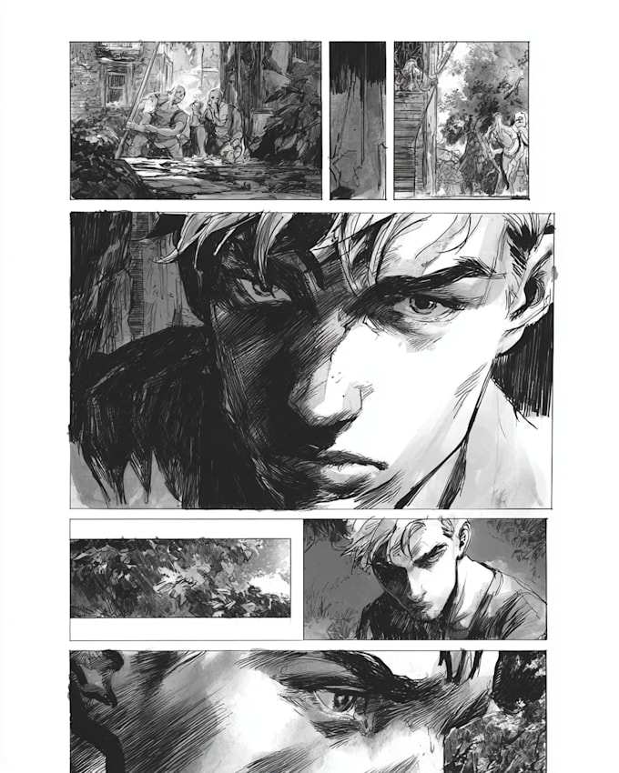 draw special comic illustration or graphic novel