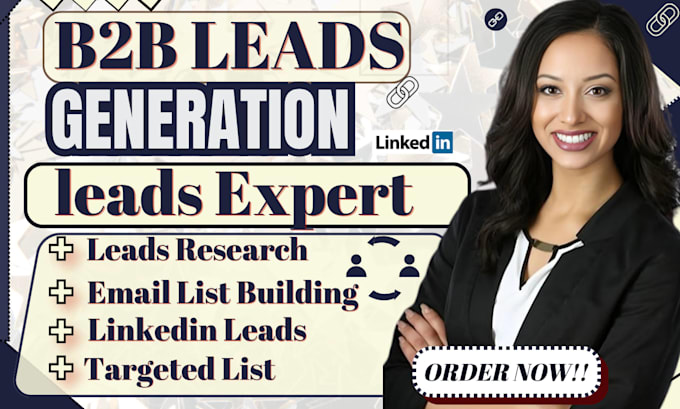 do b2b leads generation targeted email prospect list building linkedin leads