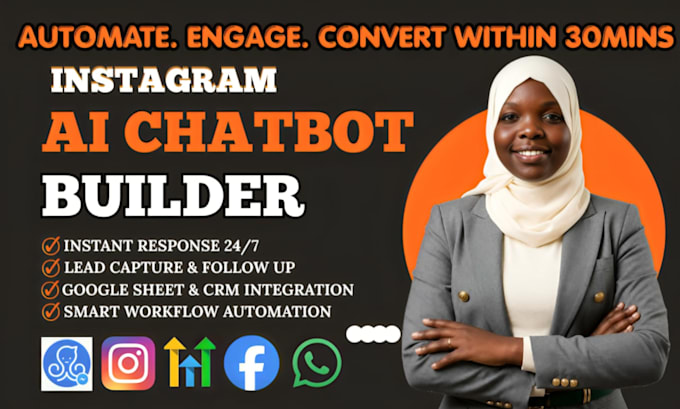 build ai chatbot, ai agent, chatbot dev, in 1hr manychat automation for lead gen