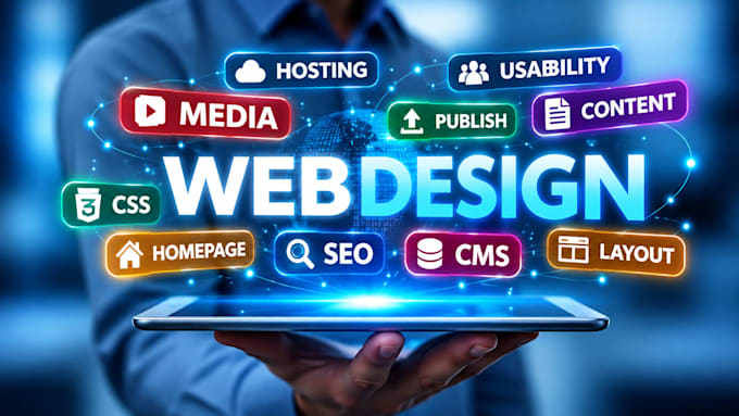develop custom website and create landing page using html,css and js on github