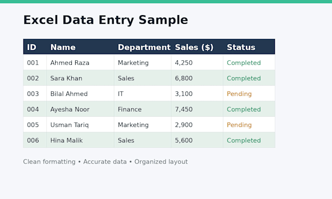 fast typing data entry excel word formatting services