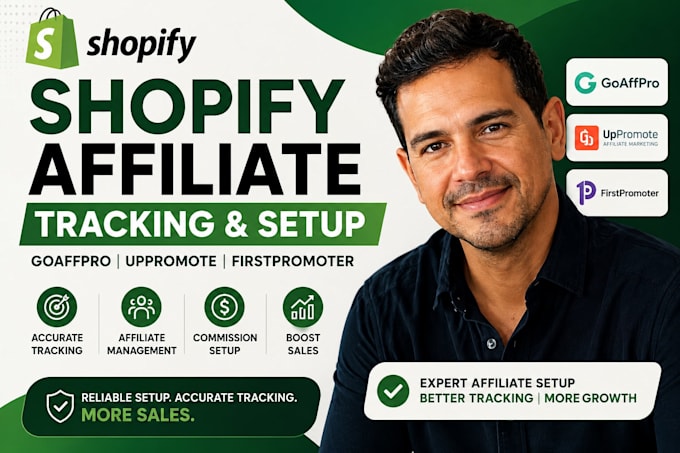 setup shopify affiliates program with goaffpro uppromote and tracking