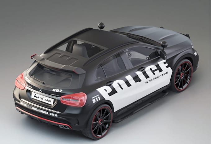 model compact performance suv for highway patrol,rig system,futuristic car model