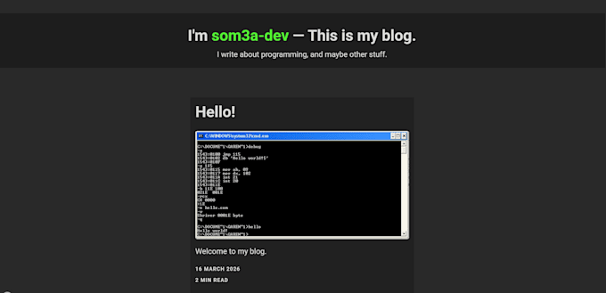 build a static or react landing page, personal site or blog