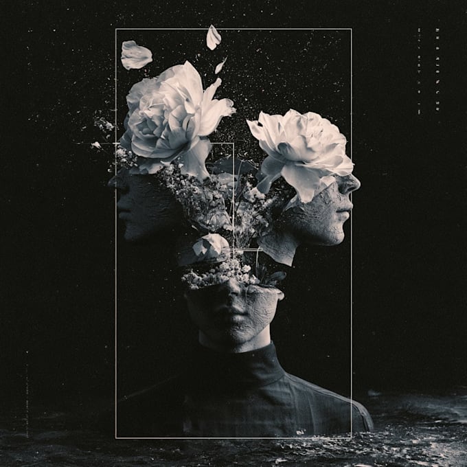 design album cover with advanced ai graphics design