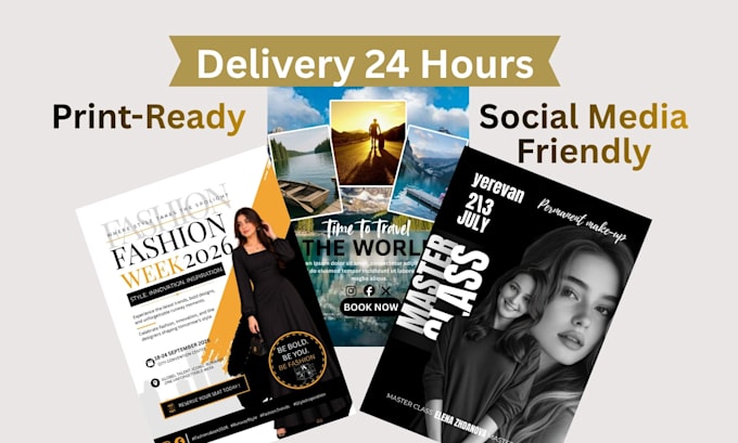 create modern and professional flyer