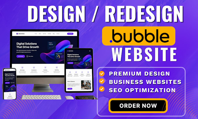 build a professional bubble website, mvp or web app