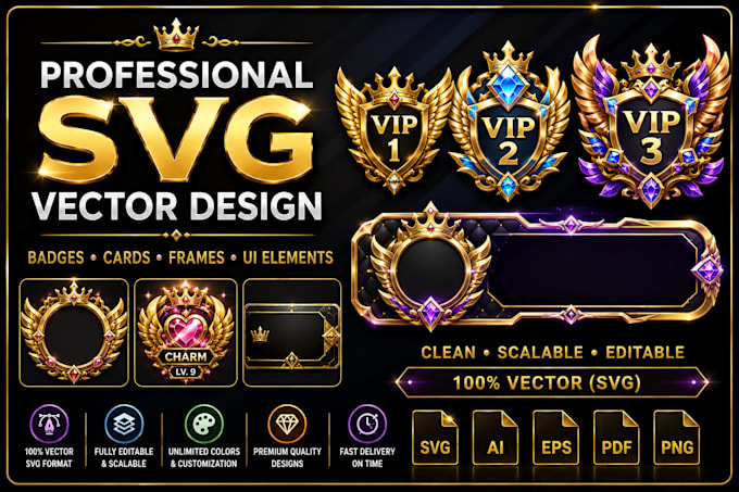 design professional svg vector graphics