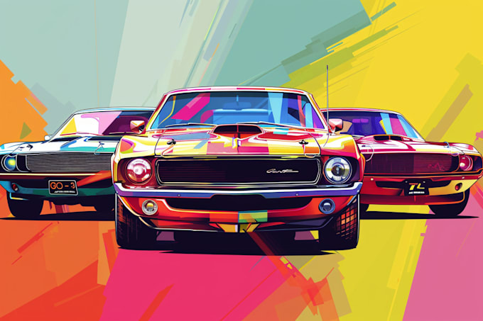 create you car wpap pop art