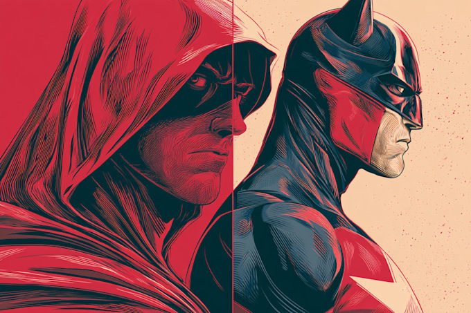 make your book illustration superhero comes art