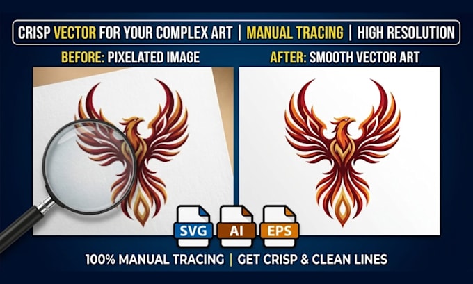convert raster to vector and vector tracing