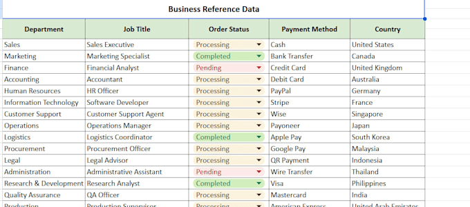 ido accurate data entry in microsoft excel and google sheets