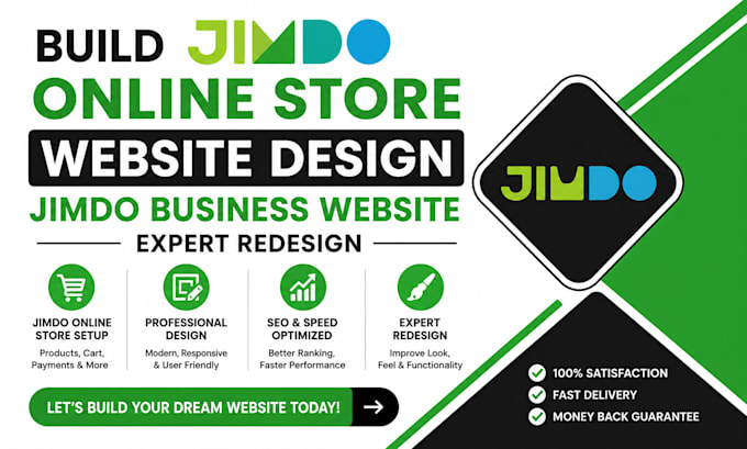 build jimdo online store website design jimdo business website expret redesign