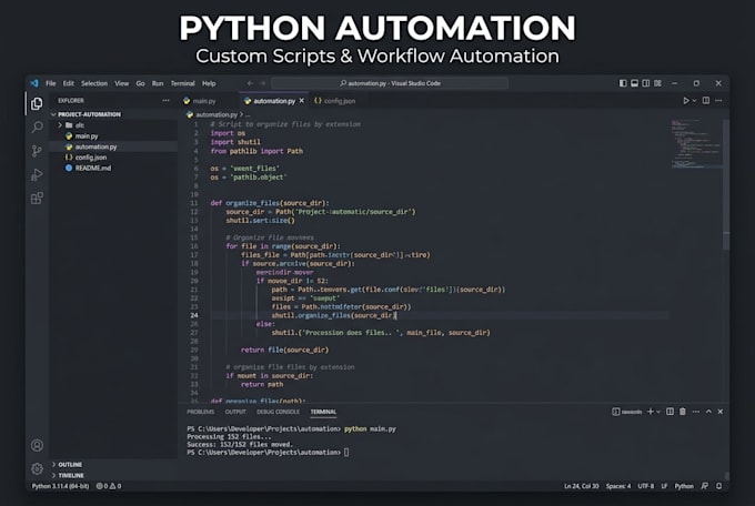 create a python script to automate your tasks