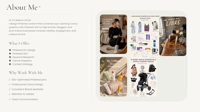 design SEO pinterest pins in canva