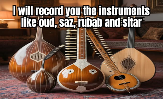record sitar and other trad instruments like oud, saz, rubab